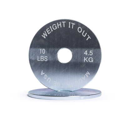 Pre-Order Only: Custom Engraved Solid Steel Calibrated Weight Plate Pairs American Made
