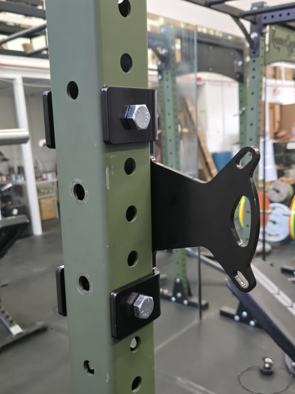 J-Cup Hook Attachment Barbell Holder/Squat Rack Solid Steel USA Made Pairs Multifunctional