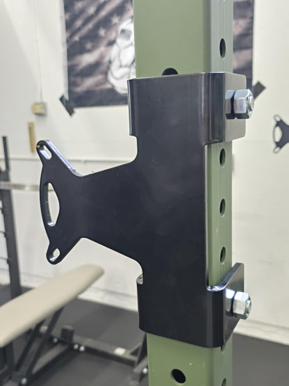 J-Cup Hook Attachment Barbell Holder/Squat Rack Solid Steel USA Made Pairs Multifunctional