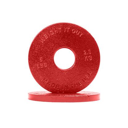 Standard 1" Center Hole Cast Iron Machined Weight Plate Pairs