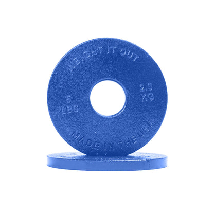 Standard 1" Center Hole Cast Iron Machined Weight Plate Pairs