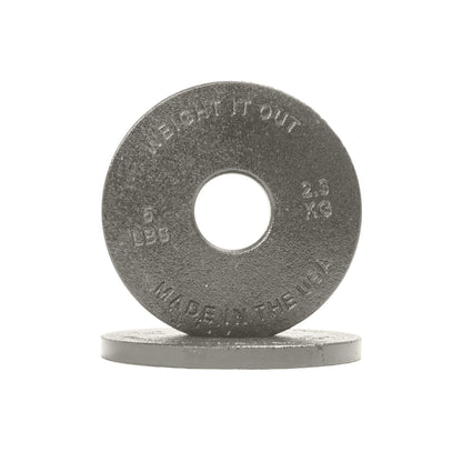 Standard 1" Center Hole Cast Iron Machined Weight Plate Pairs