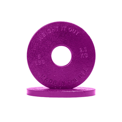 Standard 1" Center Hole Cast Iron Machined Weight Plate Pairs