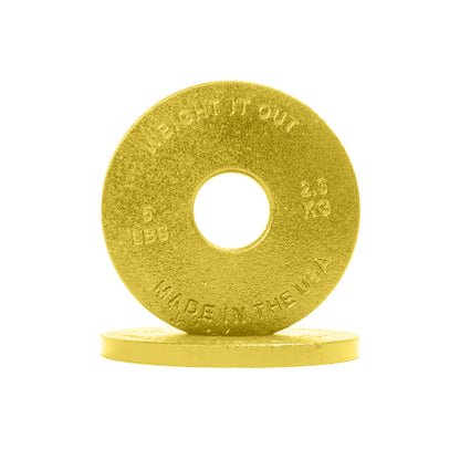 Standard 1" Center Hole Cast Iron Machined Weight Plate Pairs
