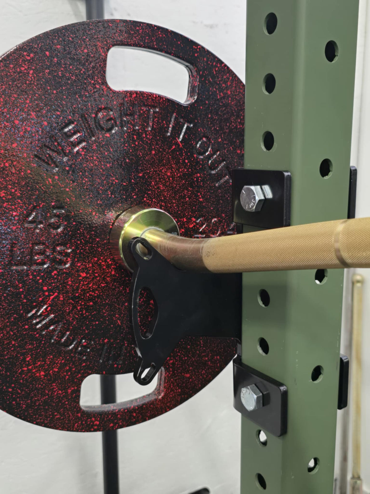 J-Cup Hook Attachment Barbell Holder/Squat Rack Solid Steel USA Made Pairs Multifunctional