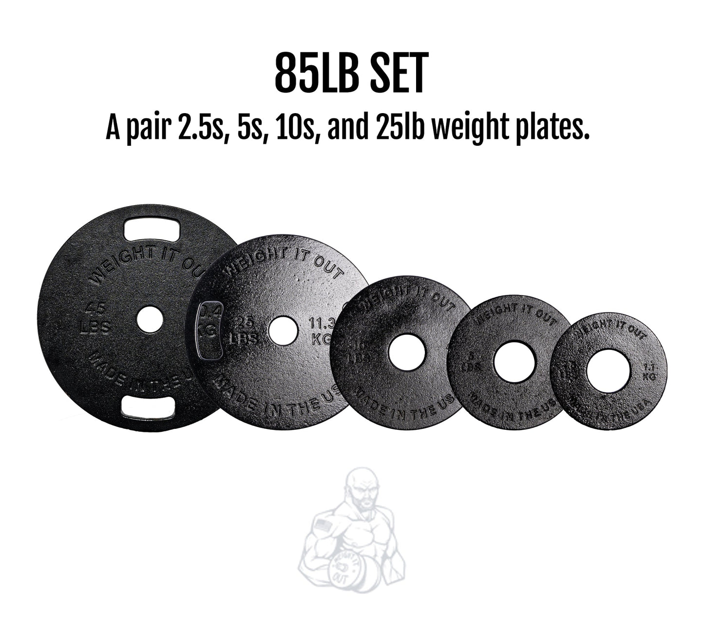 Cast Iron Machined Weight Plate Sets