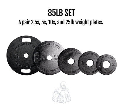 Cast Iron Machined Weight Plate Sets