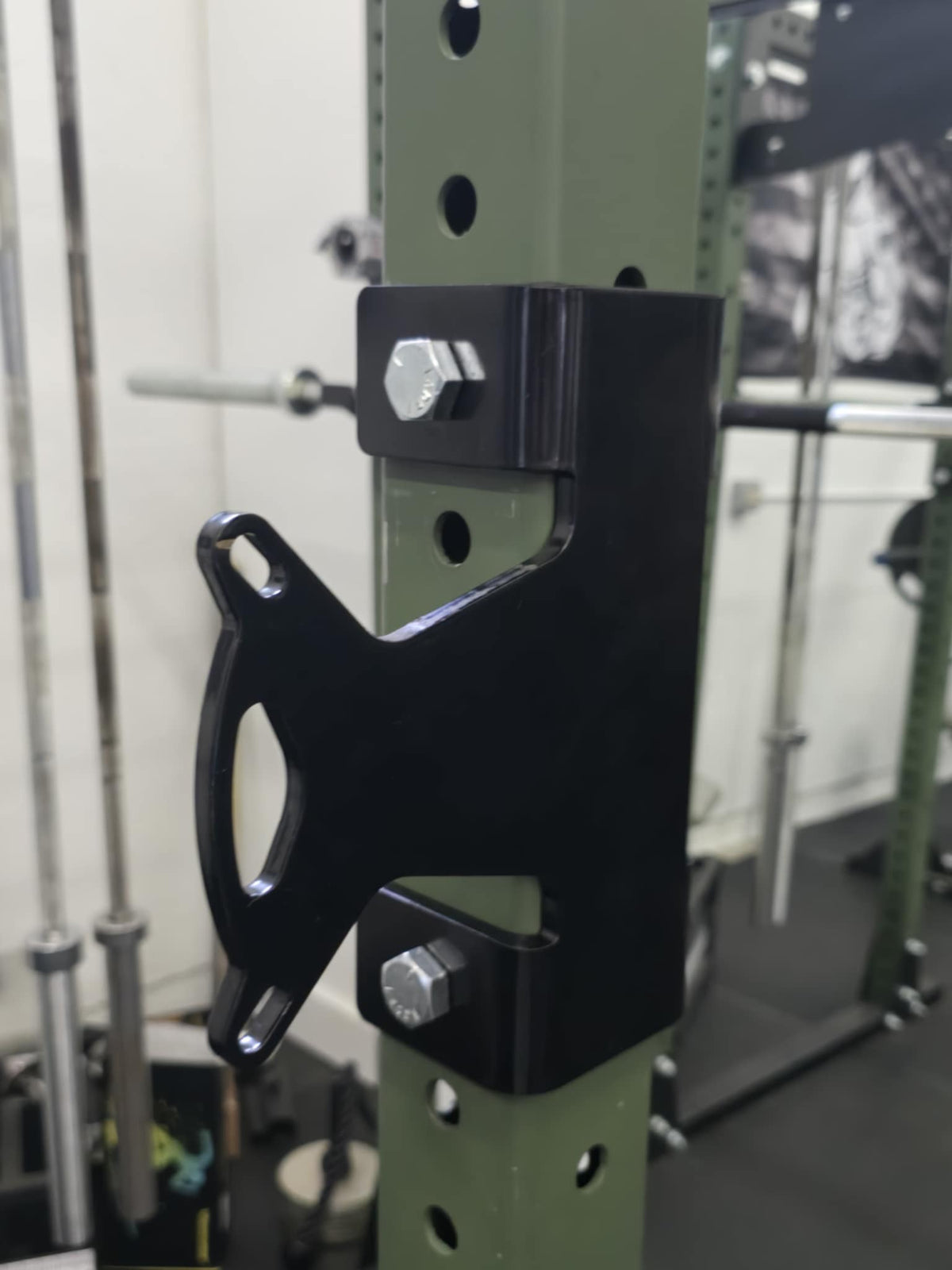 J-Cup Hook Attachment Barbell Holder/Squat Rack Solid Steel USA Made Pairs Multifunctional