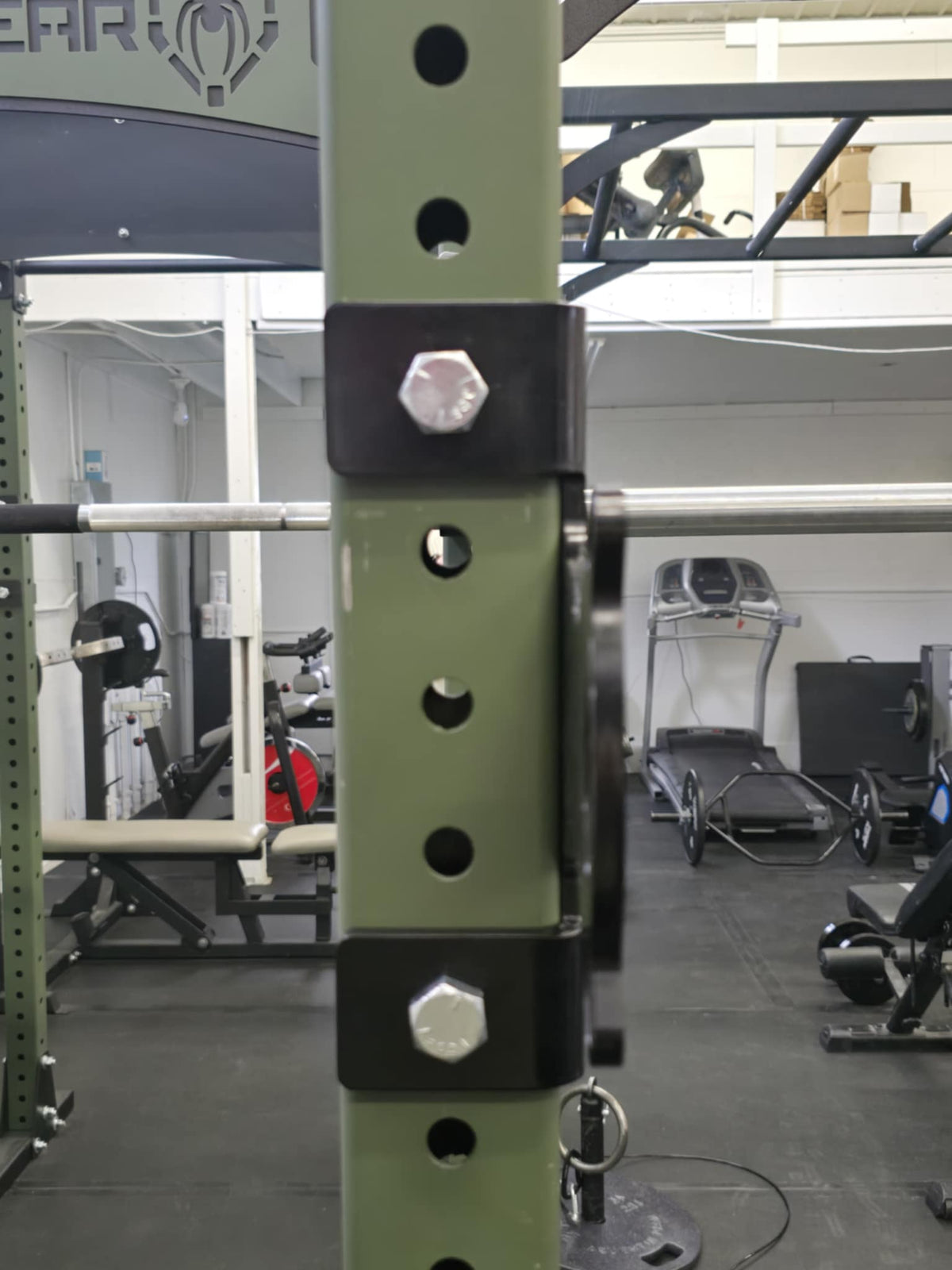 J-Cup Hook Attachment Barbell Holder/Squat Rack Solid Steel USA Made Pairs Multifunctional