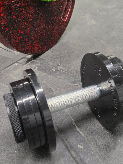 Standard 1" Cast Iron Machined Loadable Dumbbell Sets