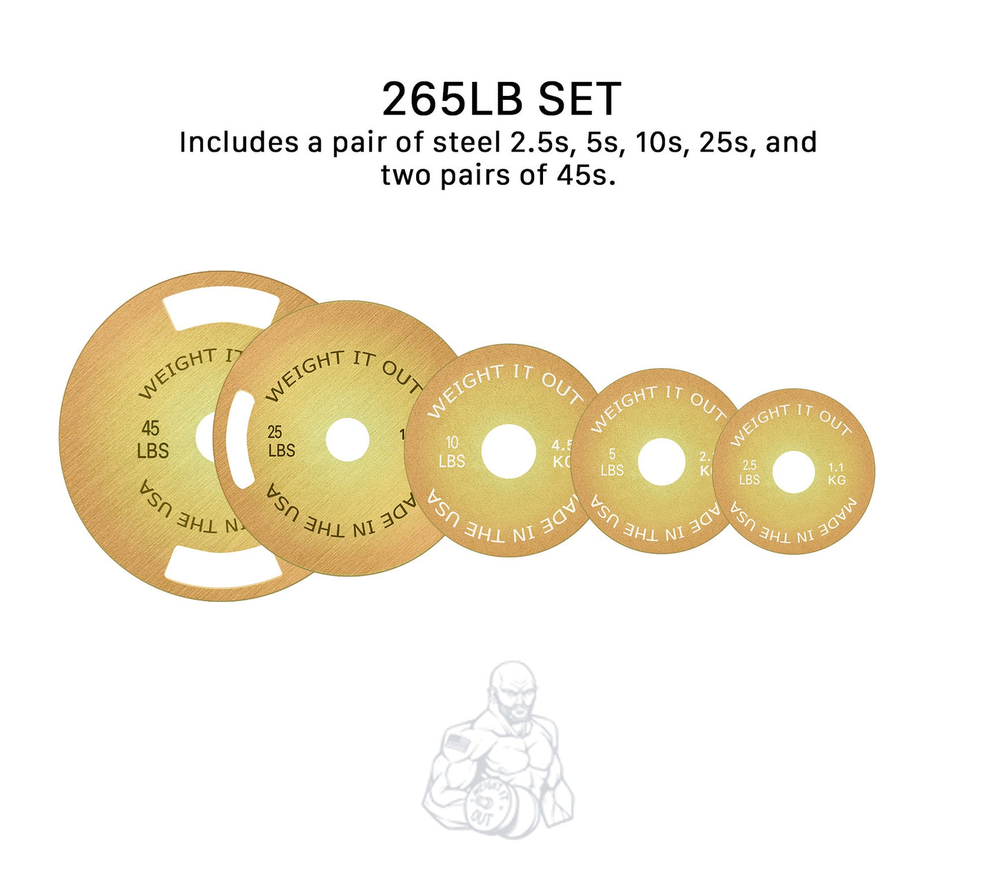 Solid Steel Calibrated Weight Plate Sets Preorder