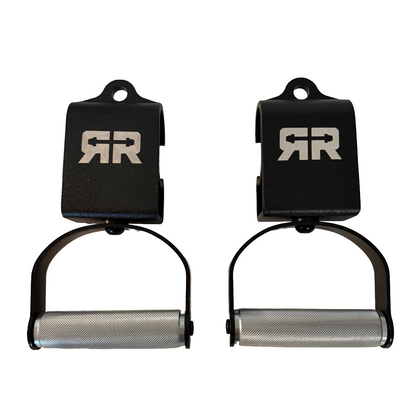 Ripped Handles: rotating multi-use pull-up handles with bearing-mounted grips