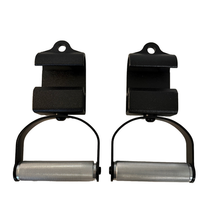 Ripped Handles: rotating multi-use pull-up handles with bearing-mounted grips