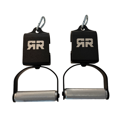 Ripped Handles: rotating multi-use pull-up handles with bearing-mounted grips