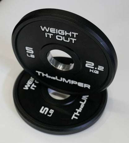 'Thumper' Thin Bumper Weight Plate Sets. (Thinnest Bumper Plates Ever!)