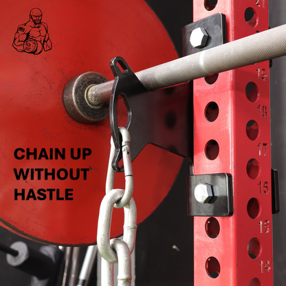 J-Cup Hook Attachment Barbell Holder/Squat Rack Solid Steel USA Made Pairs Multifunctional
