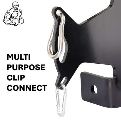 J-Cup Hook Attachment Barbell Holder/Squat Rack Solid Steel USA Made Pairs Multifunctional