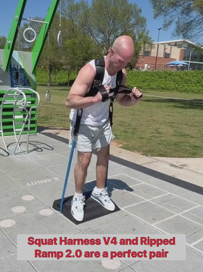 Ripped Ramp 2.0: Steel Squat Wedge Ramp with Band Integration